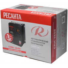 Однофазный цифровой стабилизатор пониженного напряжения Ресанта СПН-3600