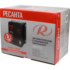 Однофазный цифровой стабилизатор пониженного напряжения Ресанта СПН-5400
