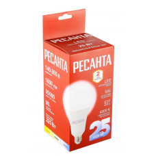 Лампа светодиодная Ресанта LL-R-A95-25W-230-4K-E27
